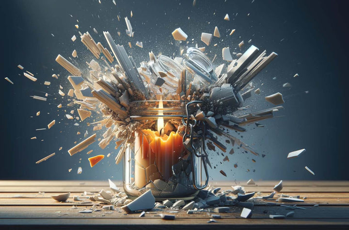 Môže sklo a nádoba zo sviečky vybuchnúť a explodovať?