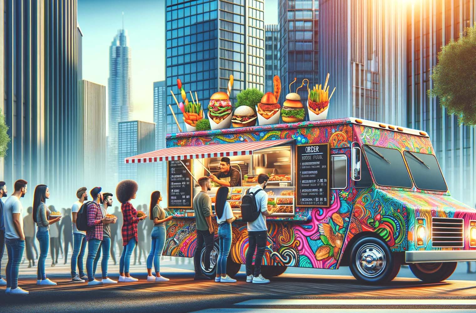 Marketing pre stánok s jedlom, občerstvenie, food truck