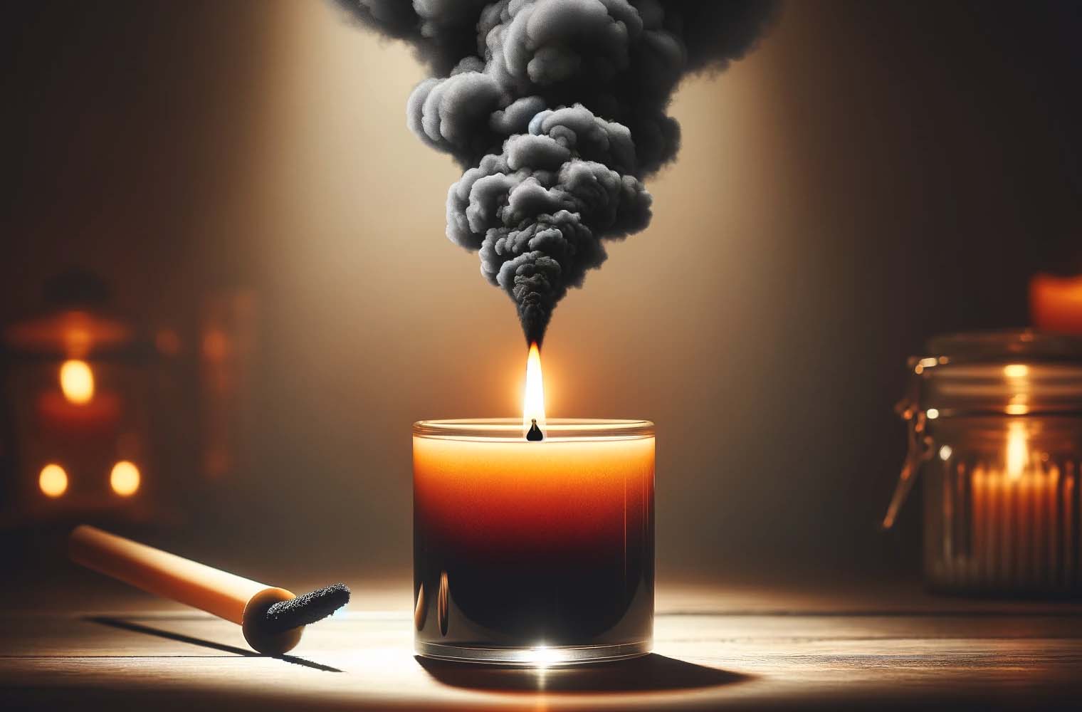 Prečo má sviečka čierny dym