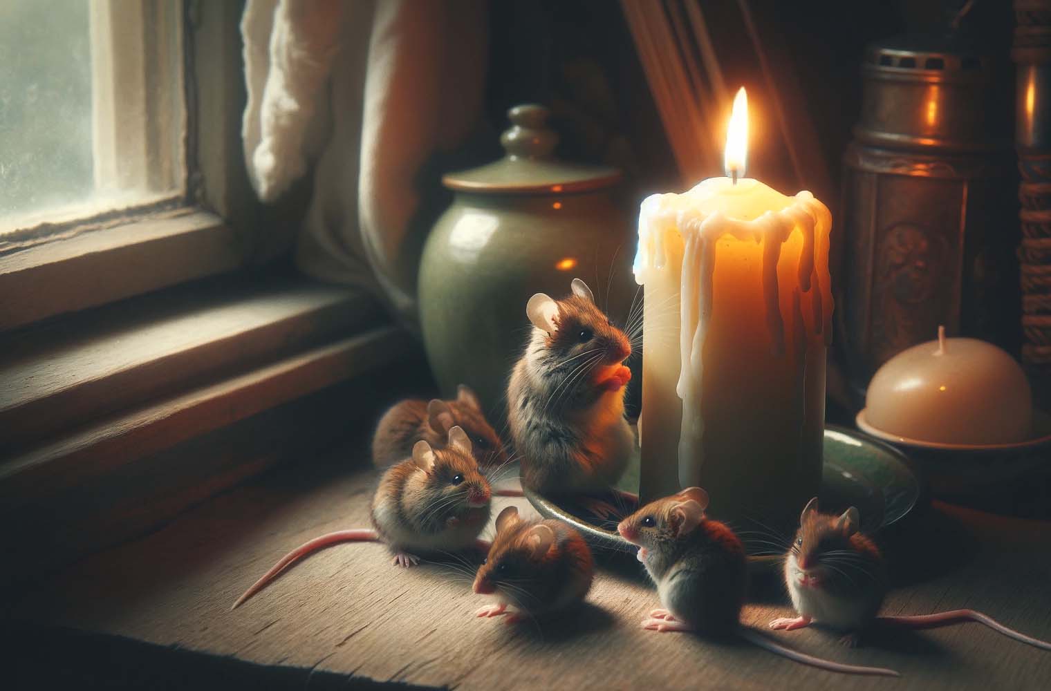 Sviečka a vosk proti myšiam