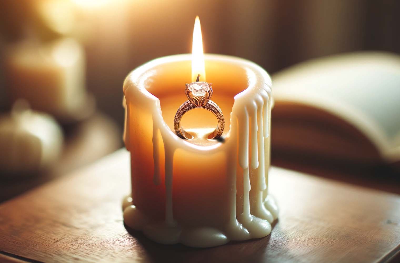Sviečka s prsteňom